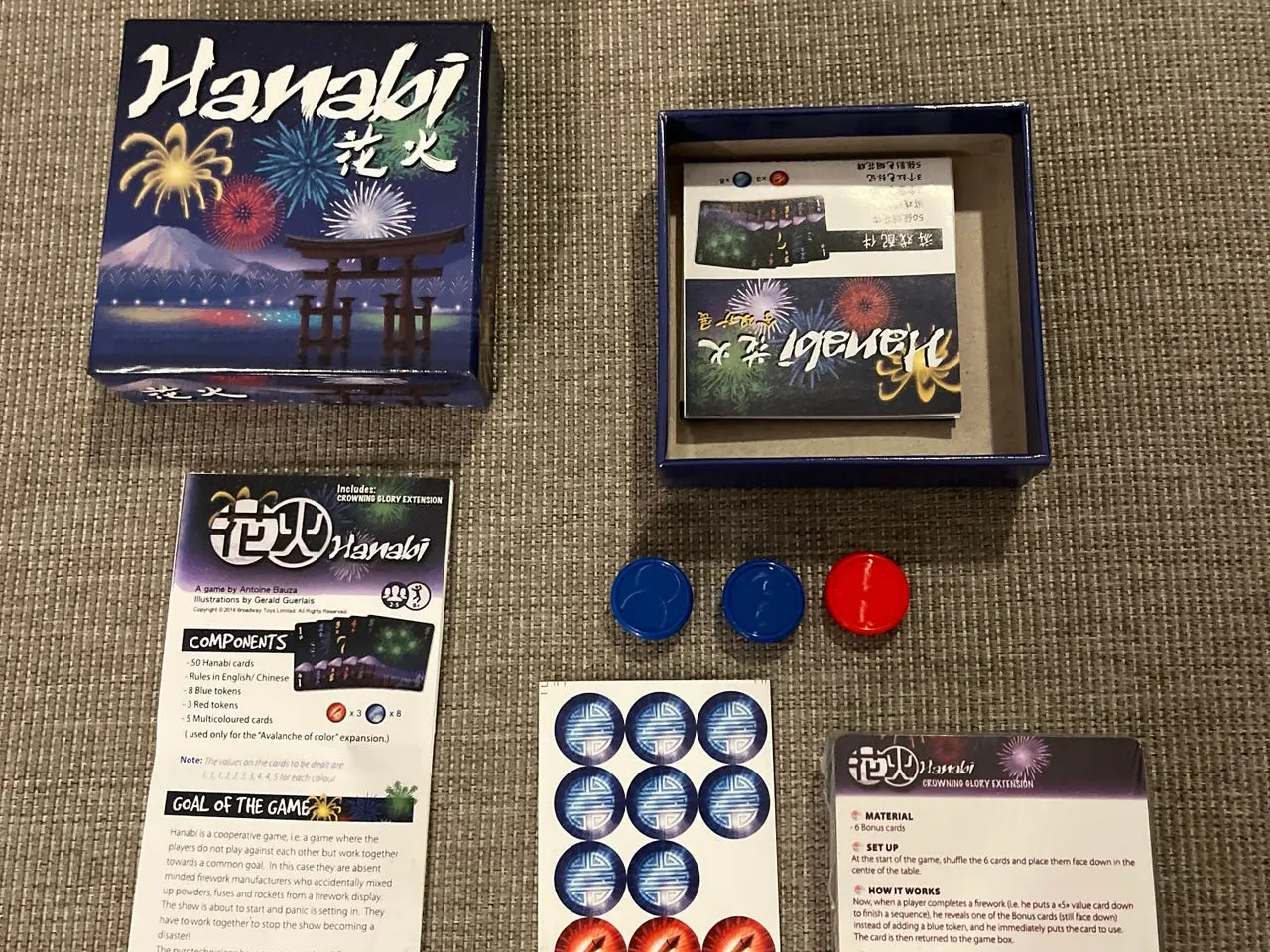 Billede 2 - Hanabi, familiespil / kortspil