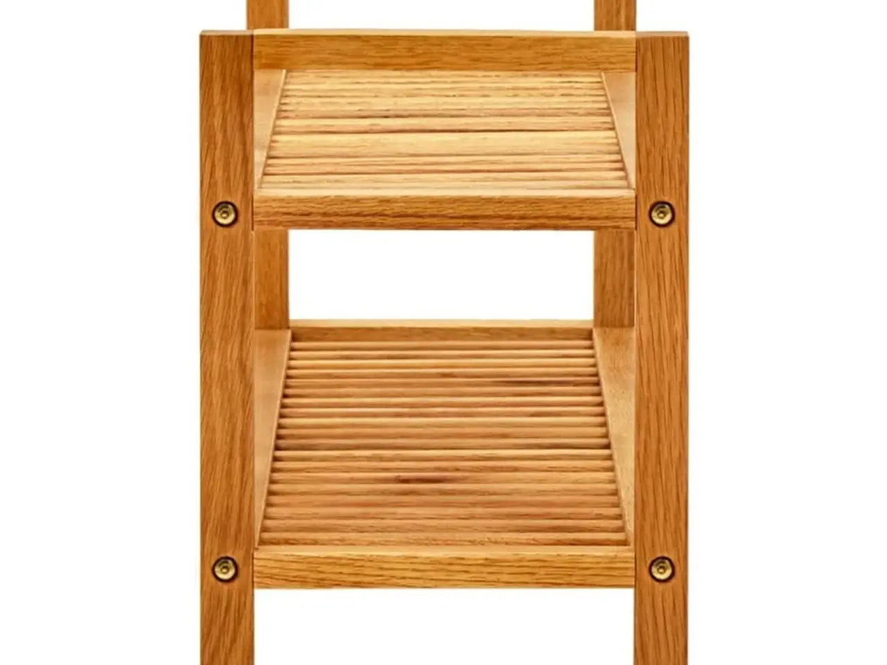 Billede 3 - Skostativ med 2 hylder 100x27x40 cm massivt egetræ