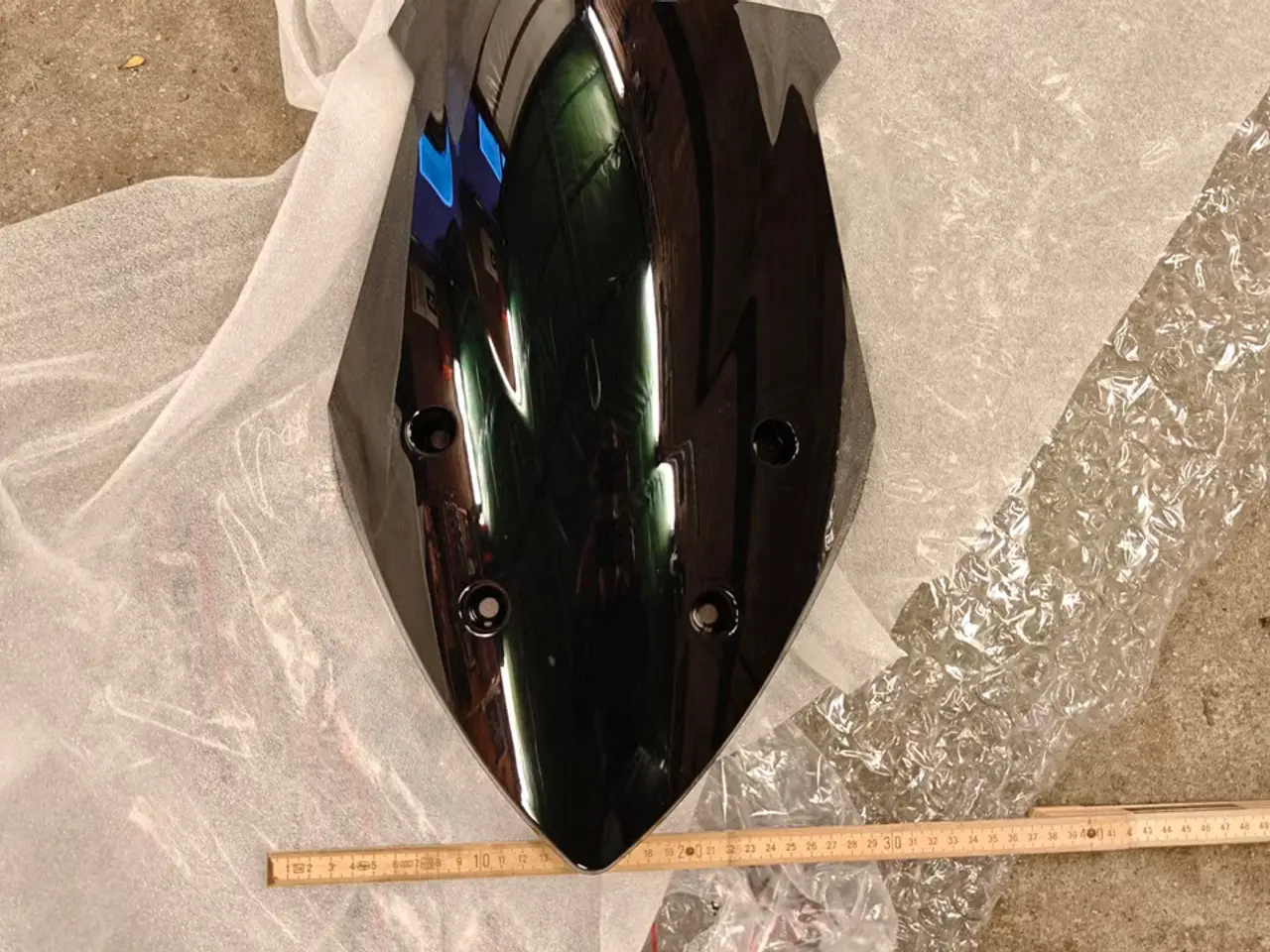 Billede 2 - Sort double-bubble vindskærm til Suzuki GSX-S1000F