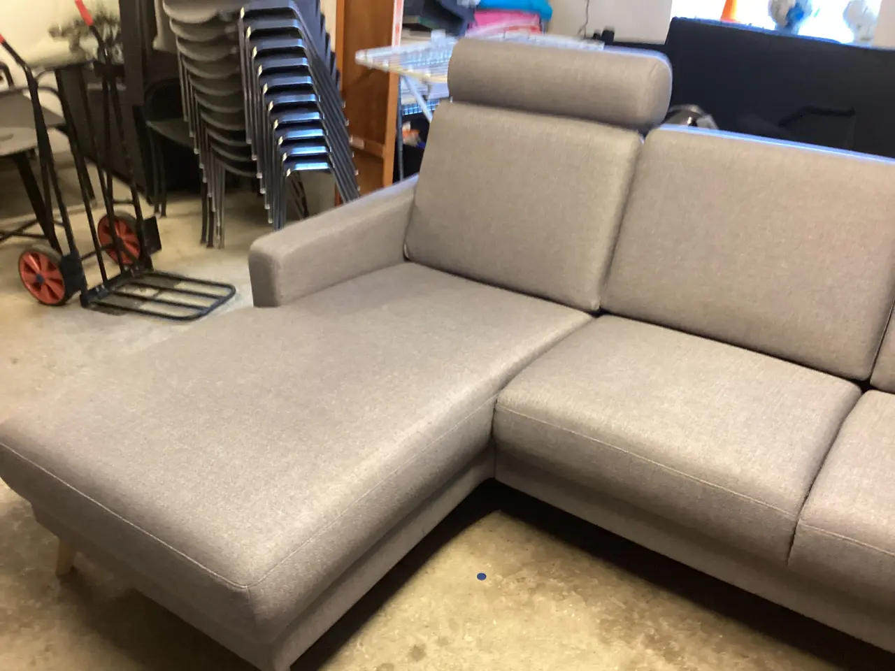 Billede 4 - Stor sofa med chaiselong