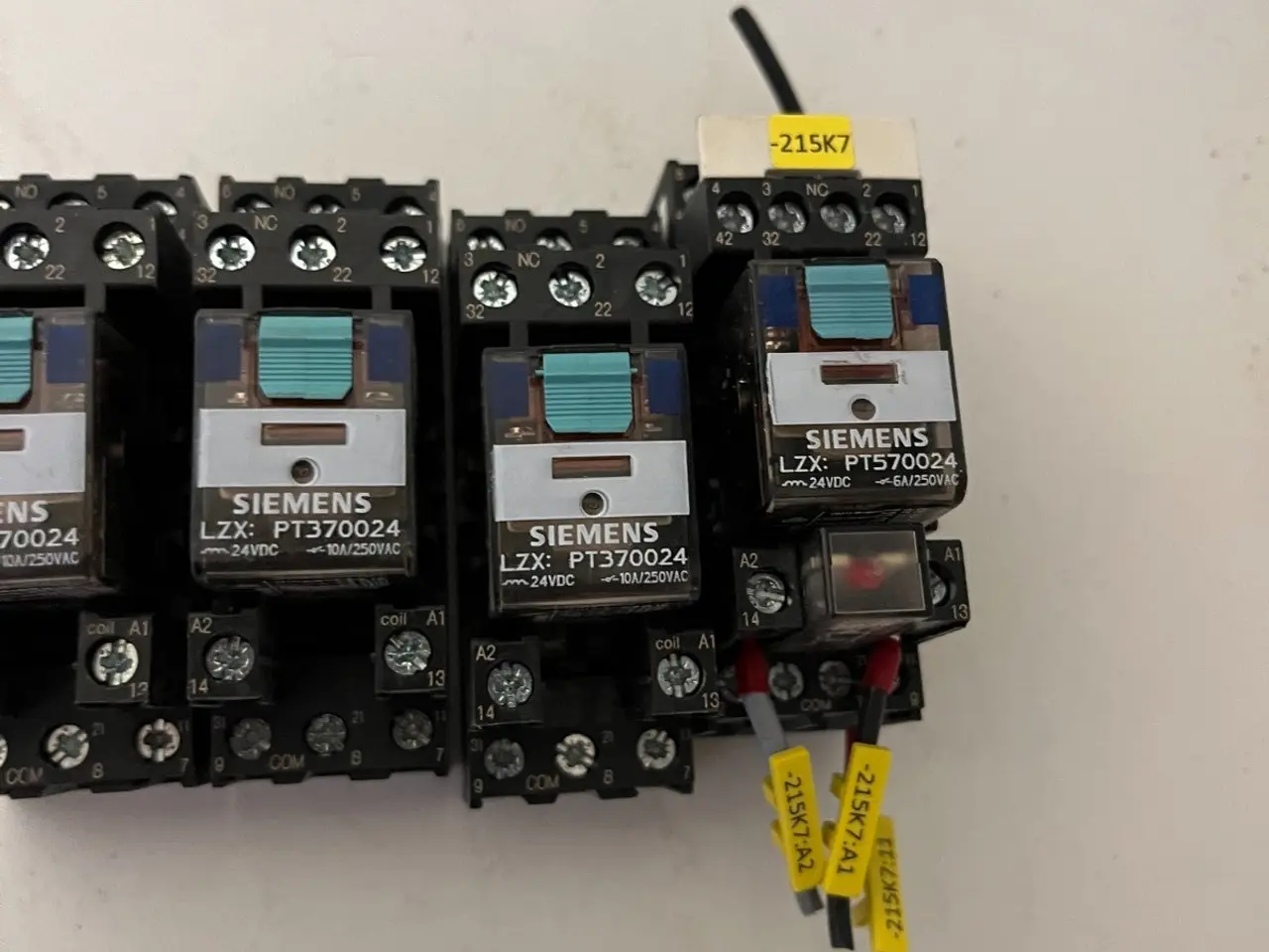 Billede 4 - parti 4x Siemens LZX PT370024 relæ 24VDC w/ Socket