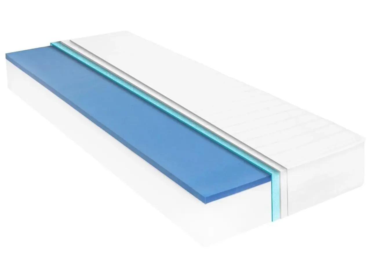 Billede 1 - Madras 90x200 cm - memoryskum, 18 cm, fasthed H2