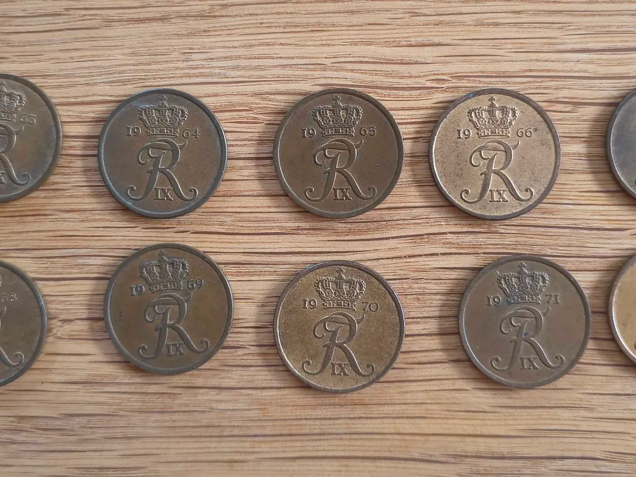 Billede 2 - Dansk 5 øre årgang 1963-1972 - sælges samlet