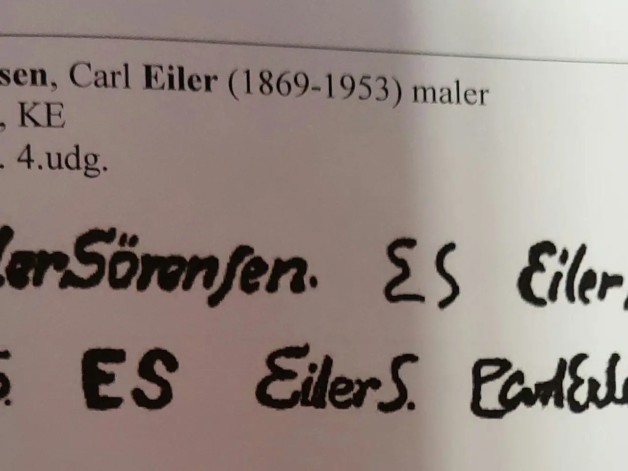 Billede 5 - EILER SØRENSEN - ( 1869 - 1953 ) - oliemaleri