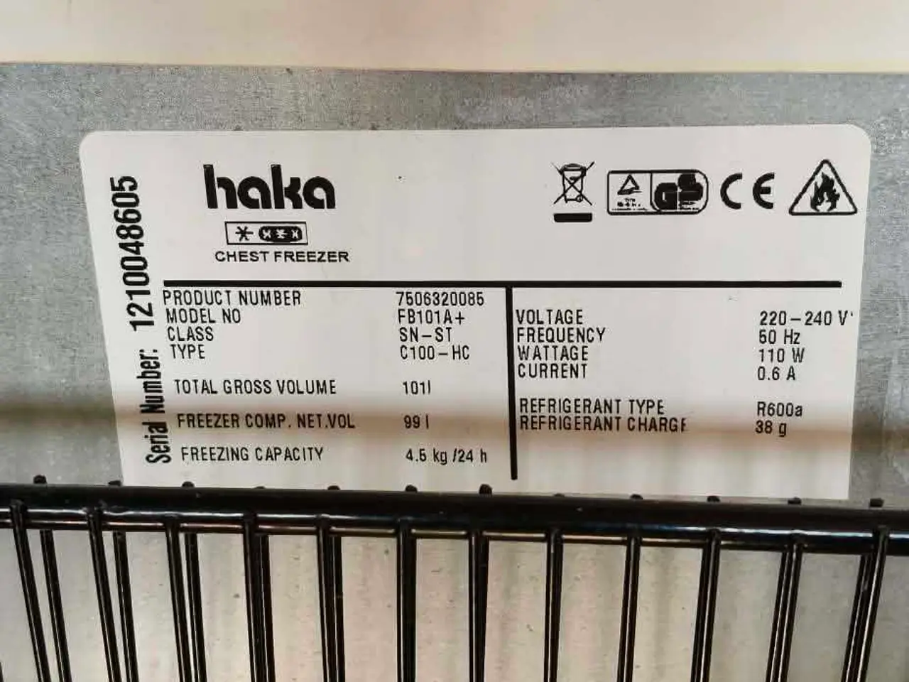 Billede 1 - Kummefryser sælges 4,5 kg