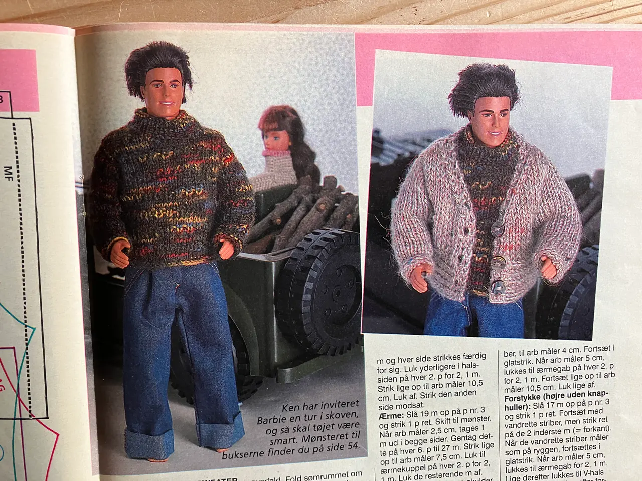 Billede 5 - 12 sider Sy og Strik til Barbie og drengene
