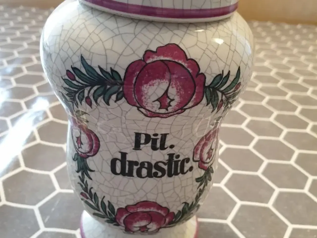 Billede 1 - Apoteker krukke pil drastic -byd