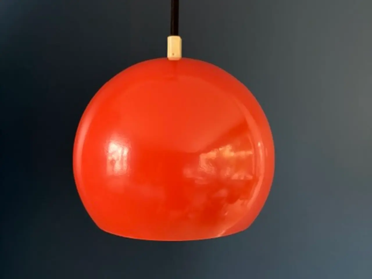Billede 1 - Orange kugleformet pendel loftlampe, E.S. Horn A/S