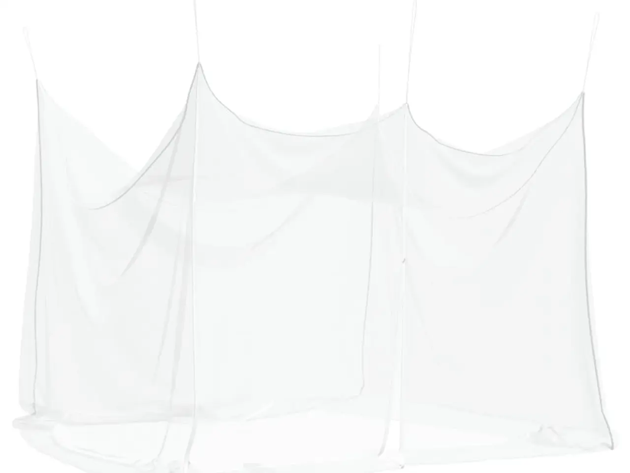 Billede 2 - Myggenet til udendørs brug 220 mesh - hvid 300 x 300 x 250 cm