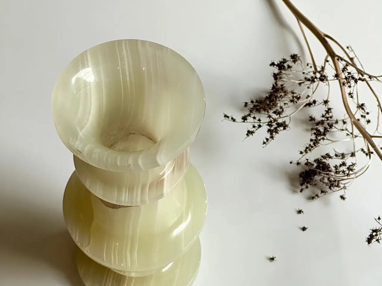 Billede 3 - Vase, grøn onyx