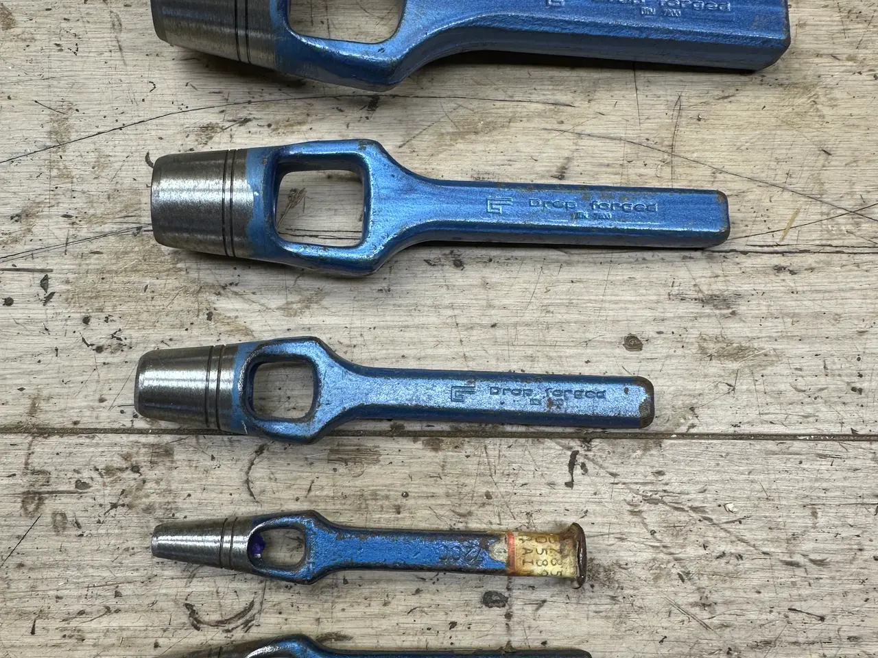 Billede 2 - Huggepiber, 25, 20, 13, 6, 5 mm - drop forged