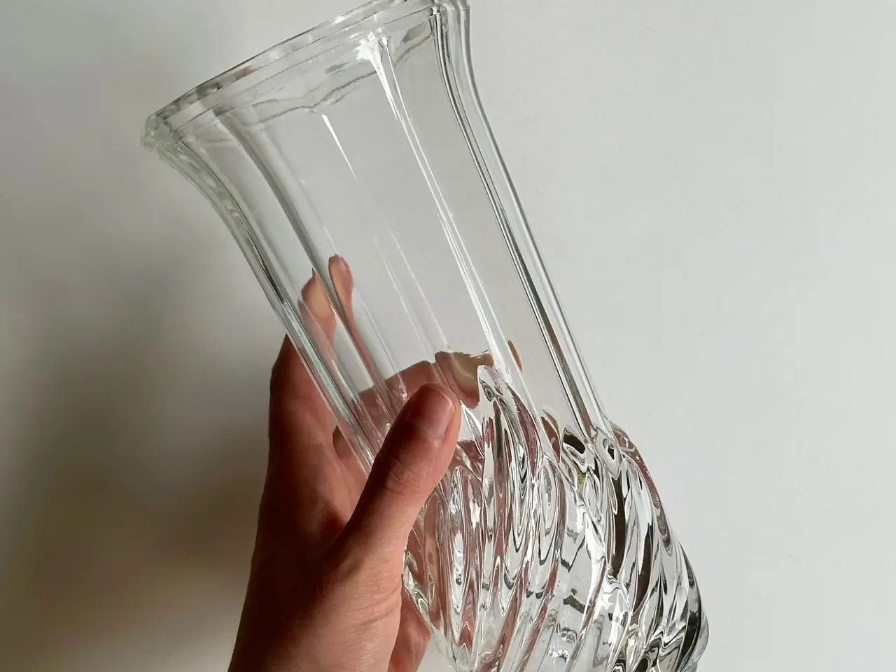 Billede 1 - Vase m swirl, Stölzle-Oberglas