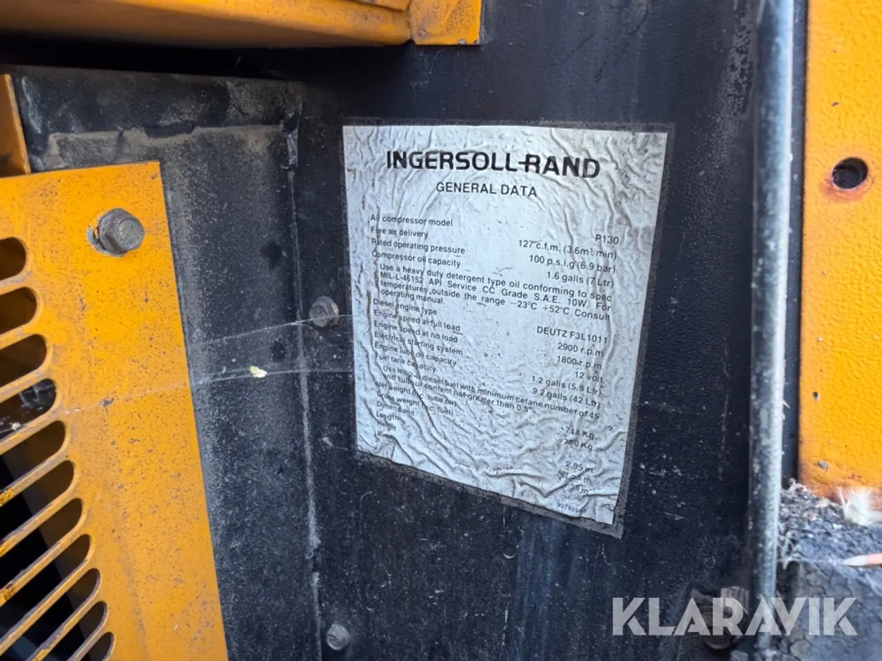 Billede 6 - Generator Ingersolland P130
