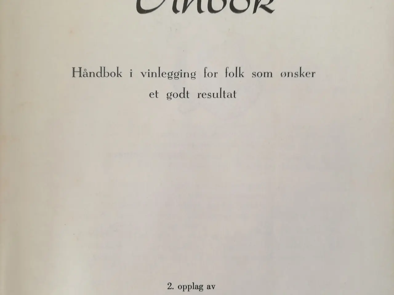 Billede 2 - Kitzinger Vinbok.