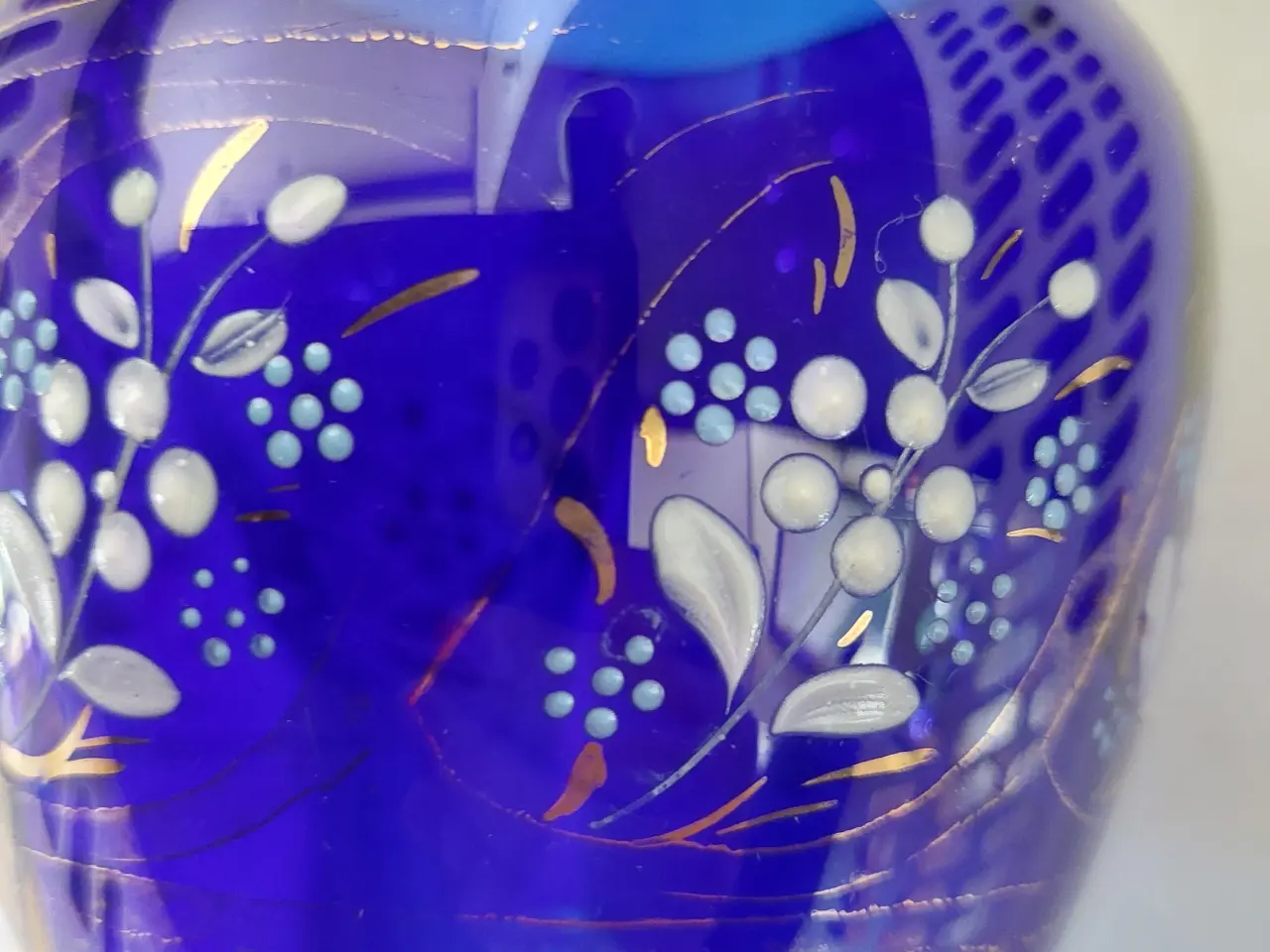 Billede 2 - antik krystal glas vase