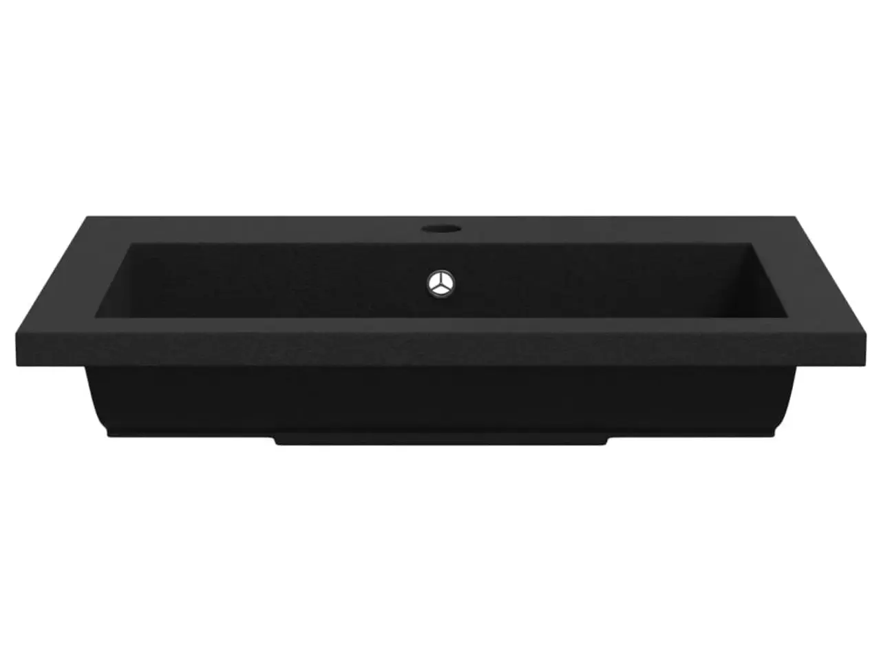 Billede 5 - Håndvask 600x450x120 mm granit sort