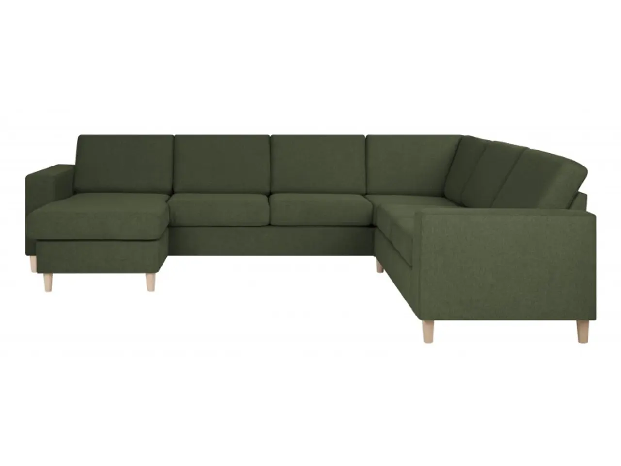 Billede 10 - Pan vendbar U-sofa Grøn stof