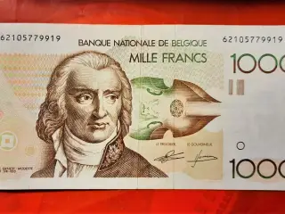 BELGIEN MILLE 1000 FRANCS 1980 - 1996 Andre Gretry