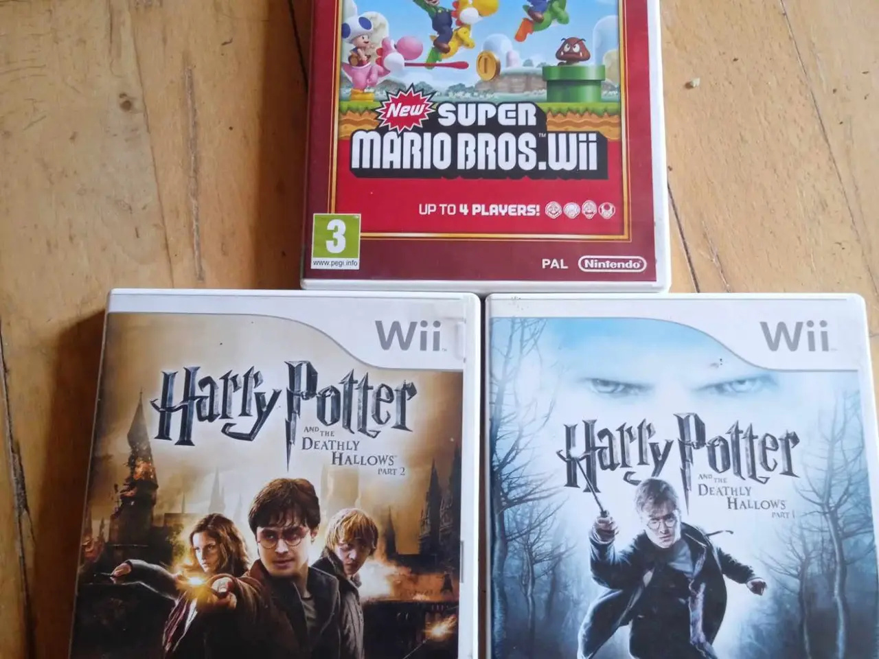 Billede 1 - wii spil pakke- new super Mario bros, harry potter