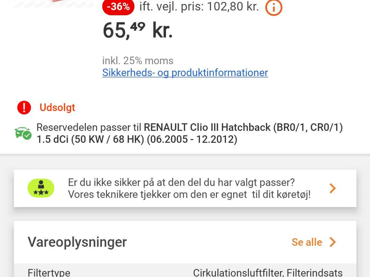 Billede 4 - Renault Clio 3 1.5 dci nedsat nypris 