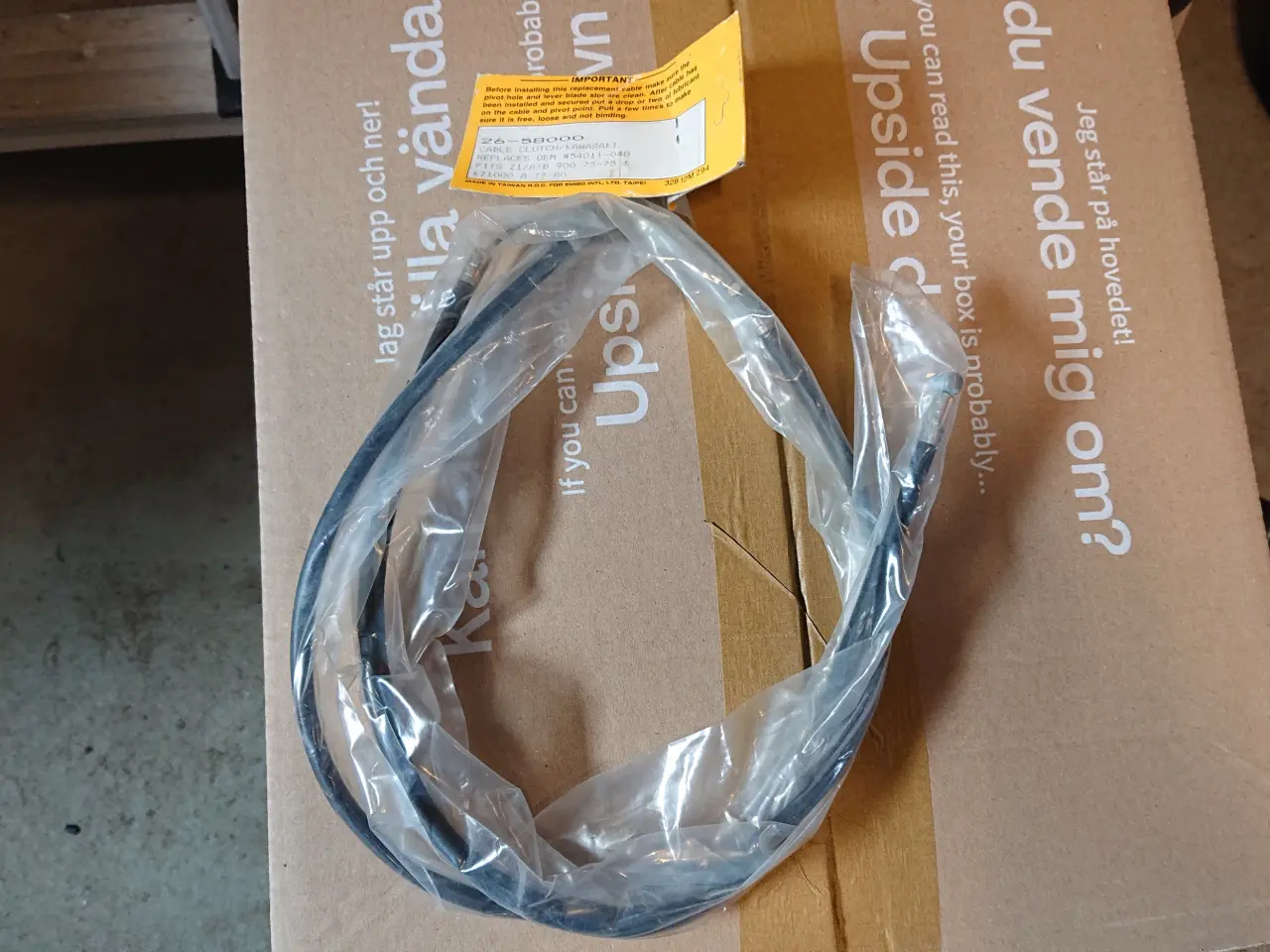 Billede 2 - Kawa, Z1 Ny koblings kabel Kawasaki Z900-1000