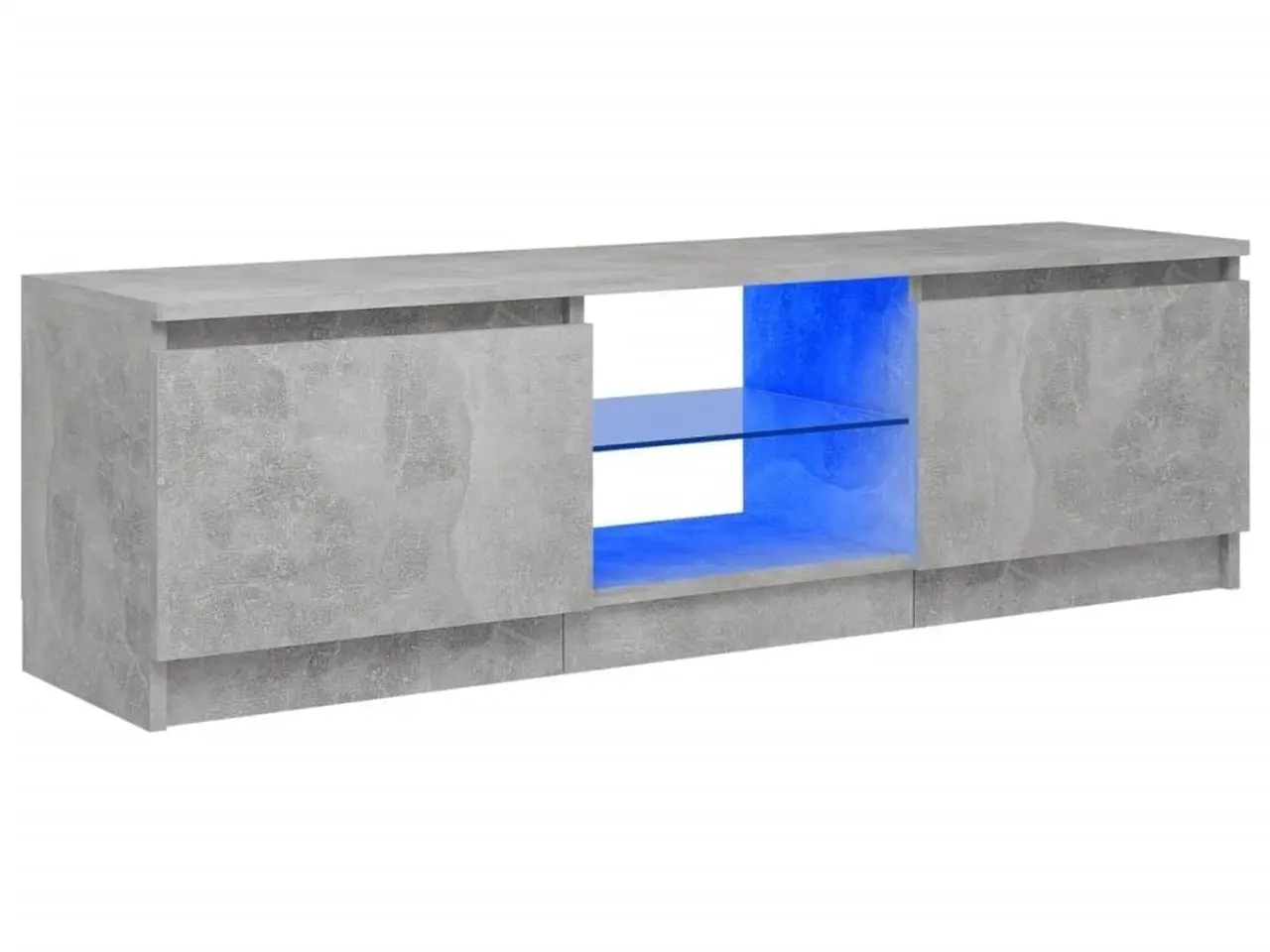 Billede 2 - Tv-skab med LED-lys 120x30x36 cm betongrå