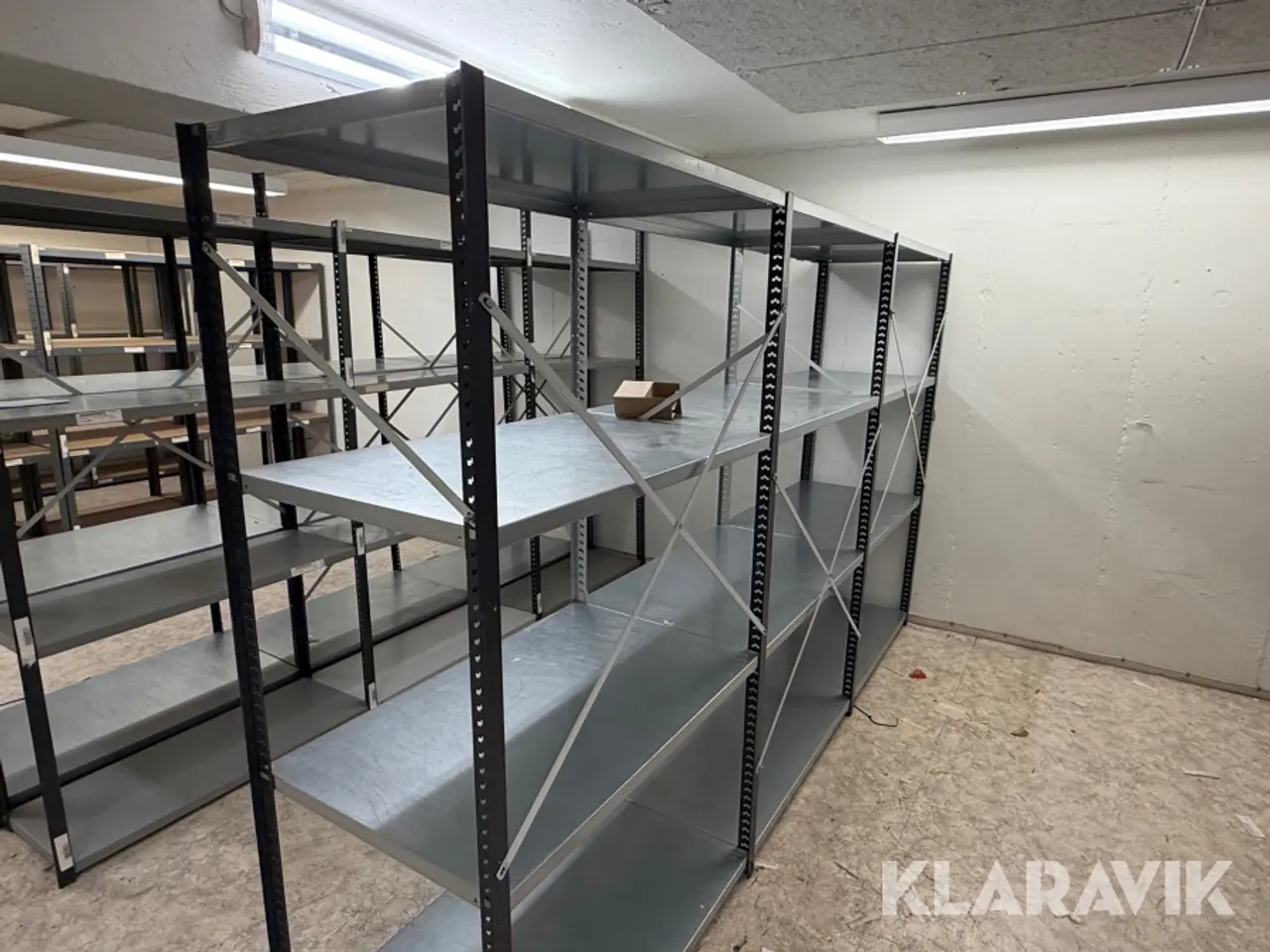 Billede 6 - Reolsystem med galvaniserede stålhylder 9 sektioner