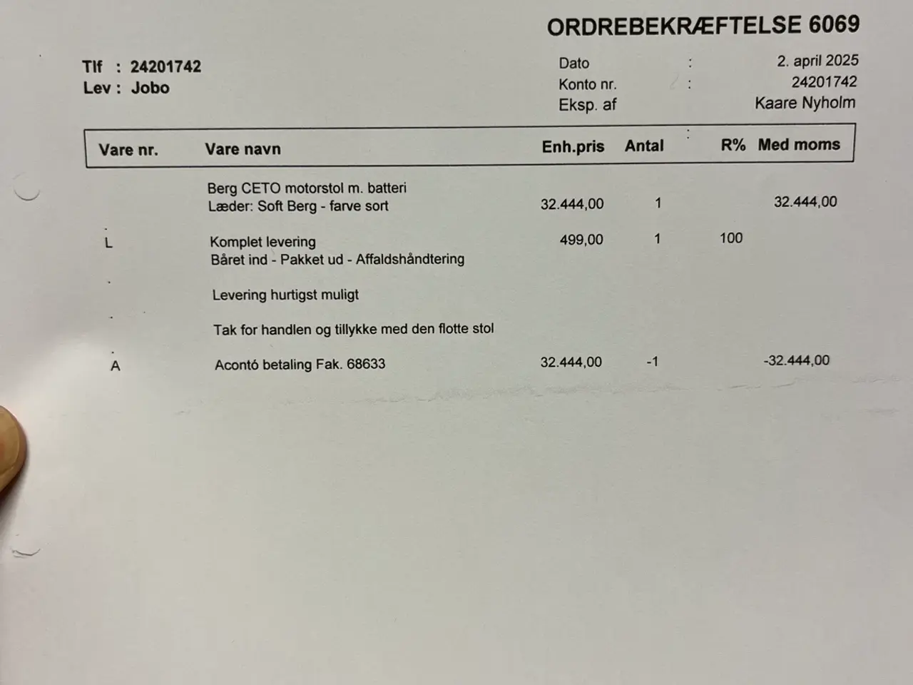 Billede 9 - Berg Ceto Motor Lænestol 1 år gammel