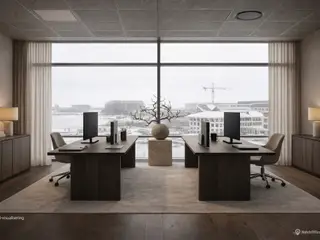 Kontorlejemål med unik beliggenhed ved kajen
