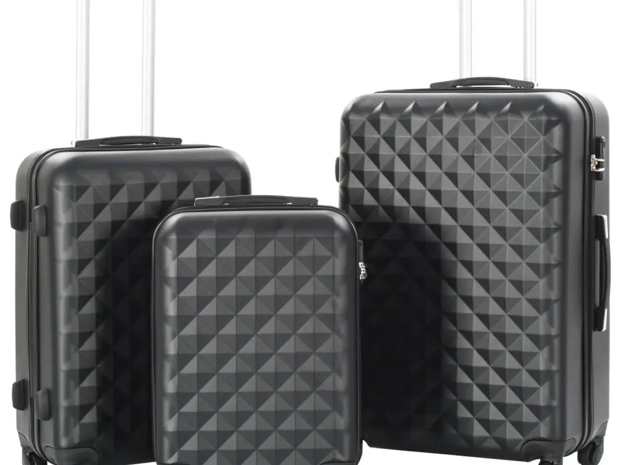 Billede 1 - Kuffertsæt i 3 dele - hardcase ABS, sort