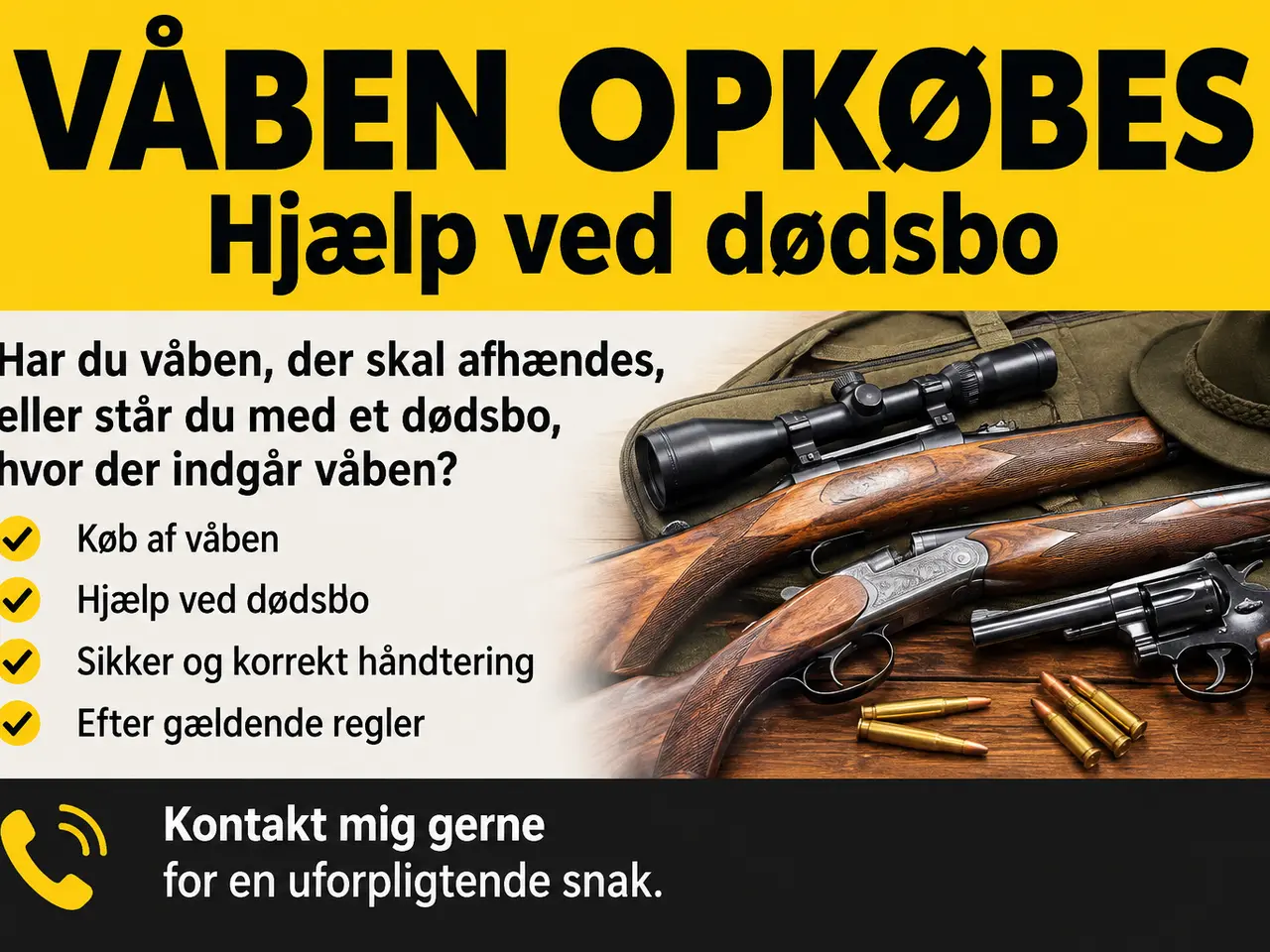 Billede 1 - Skal dit våben videre