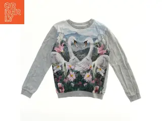 Molo sweatshirt med svaneprint (str. 140)