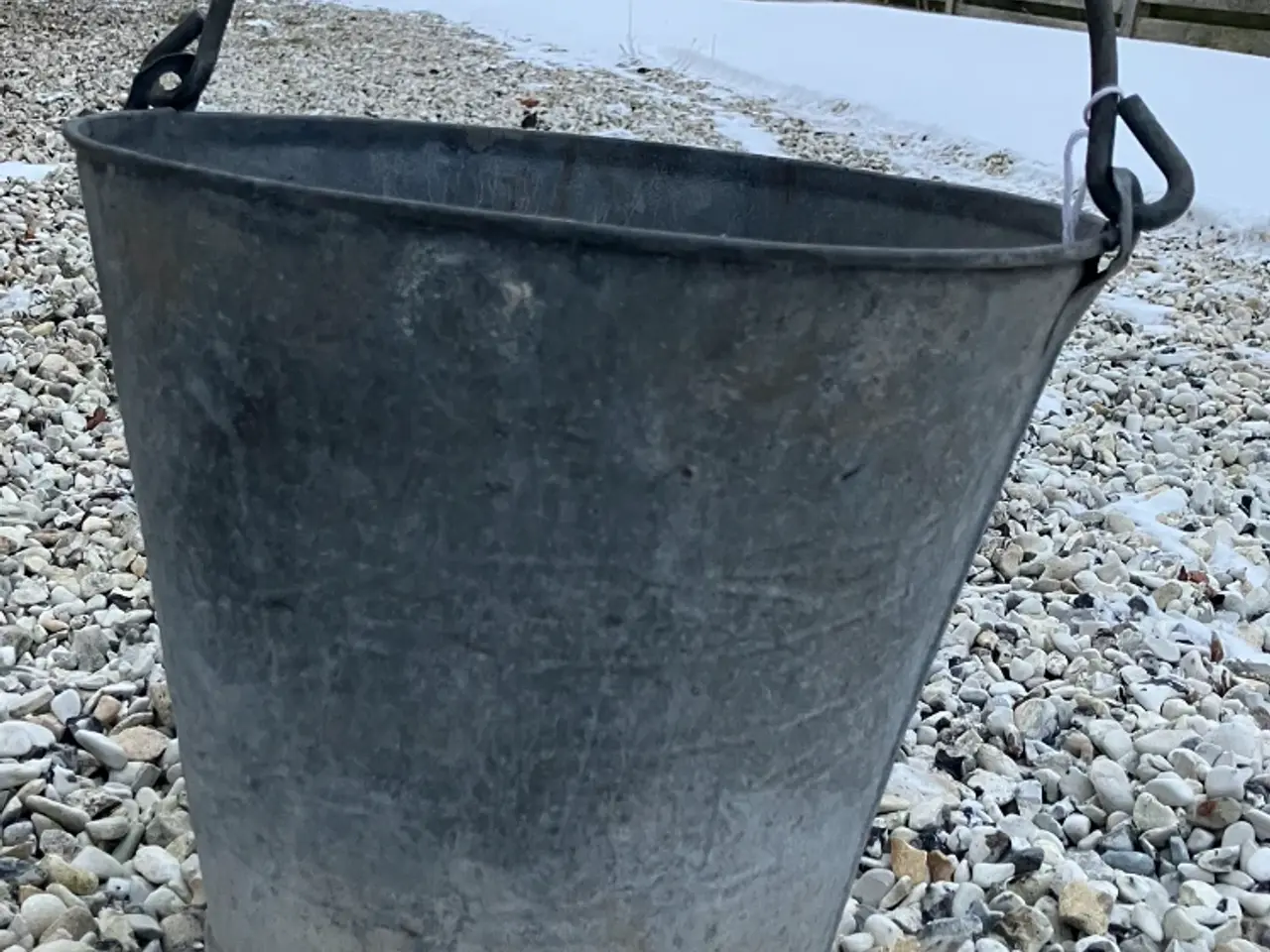 Billede 1 - Gammel galvaniseret spand 