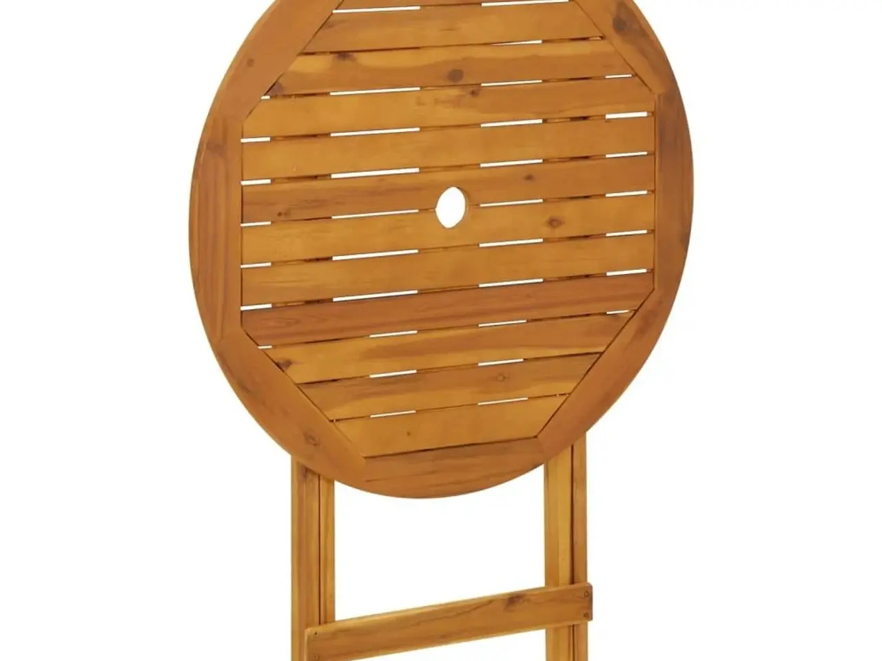 Billede 4 - Foldbart havebord i massivt akacietræ - Ø70 cm