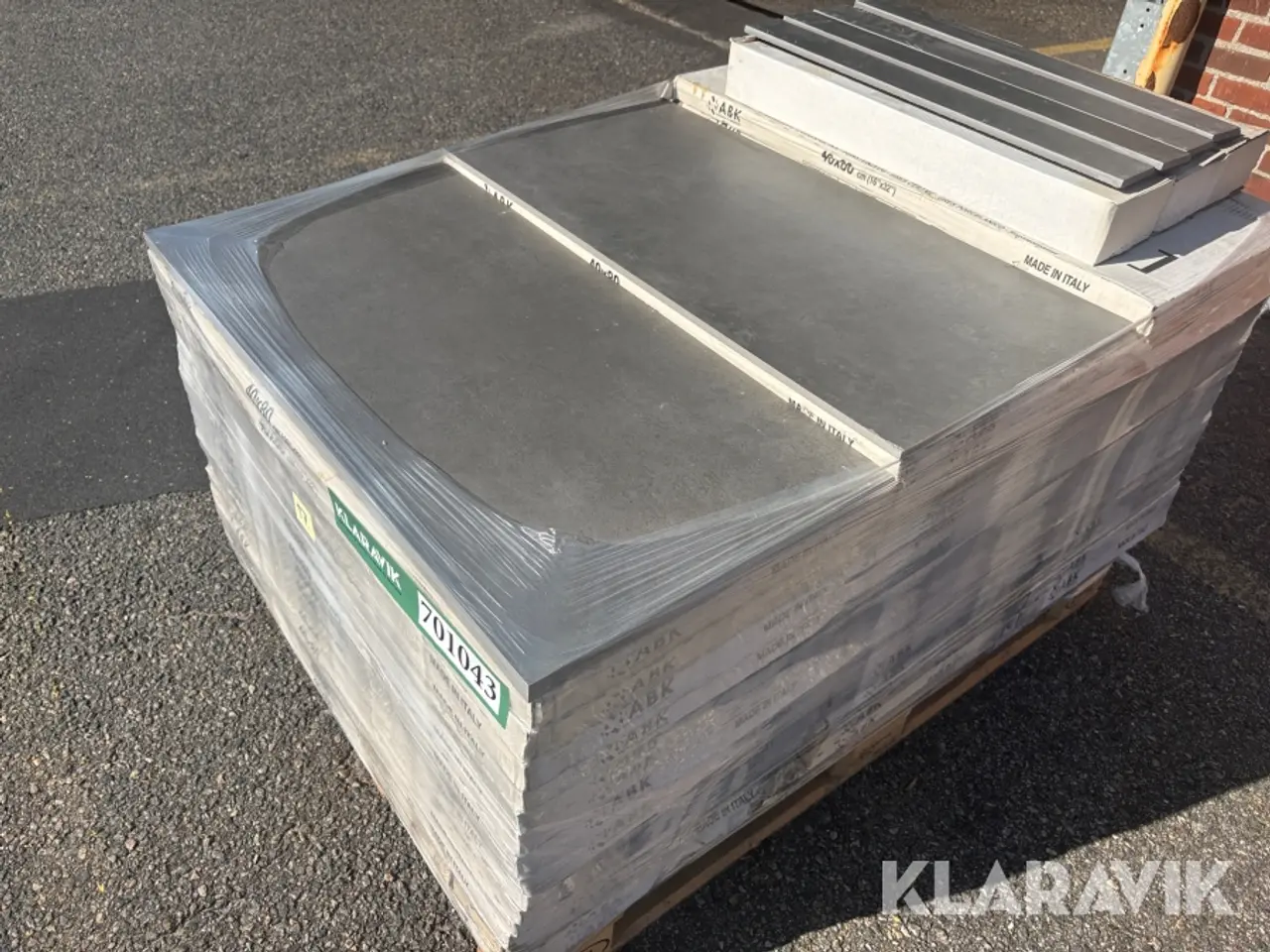 Billede 1 - Fliser ABK Docks Black RT - 40x80 cm - 46,7 kvm + Sokkelfliser