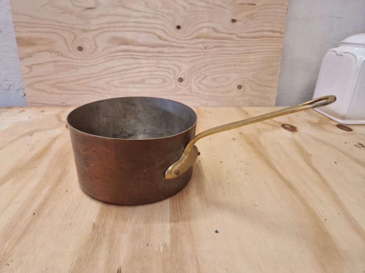 Billede 3 - Klassisk vintage kobberkasserolle 20.5 cm diameter