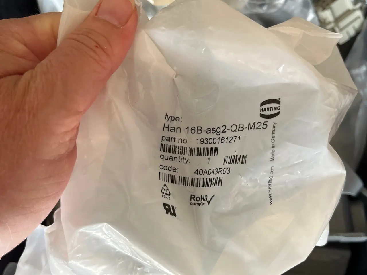 Billede 6 - Harting Han stik Hoods Housings Inserts blandet