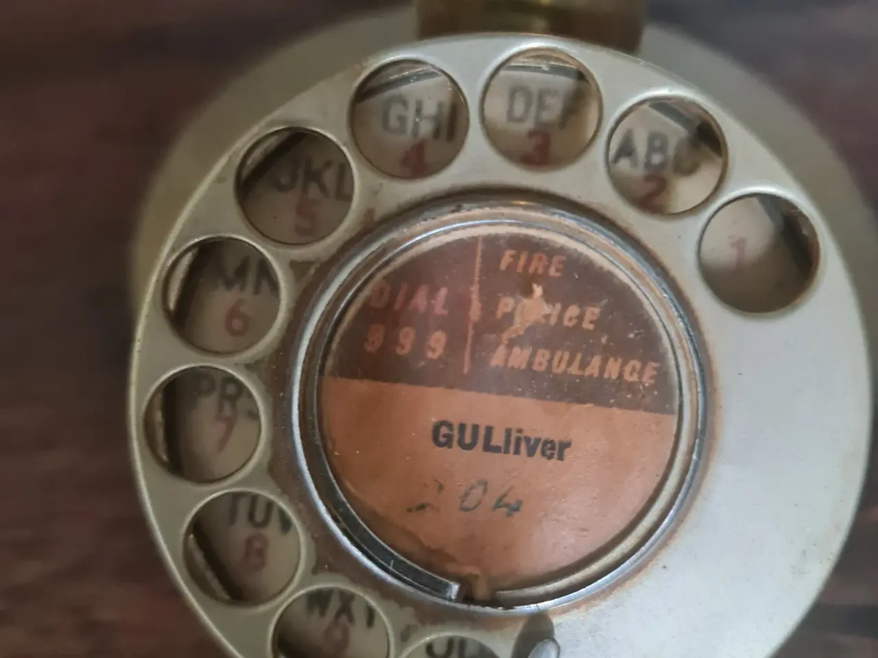 Billede 4 - Flot vintage "Candlestick" telefon i messing – Per