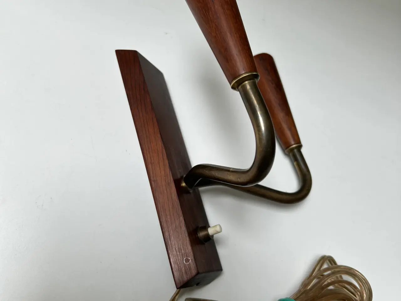 Billede 2 - Teak dobbelt lampet