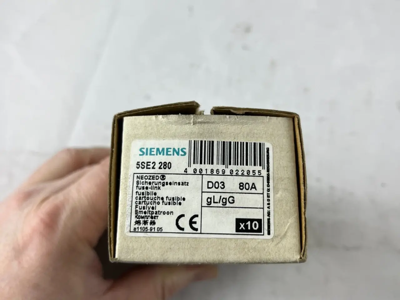 Billede 3 - Siemens 5SE2 280 Neozed sikringer D03 80A gL gG Of