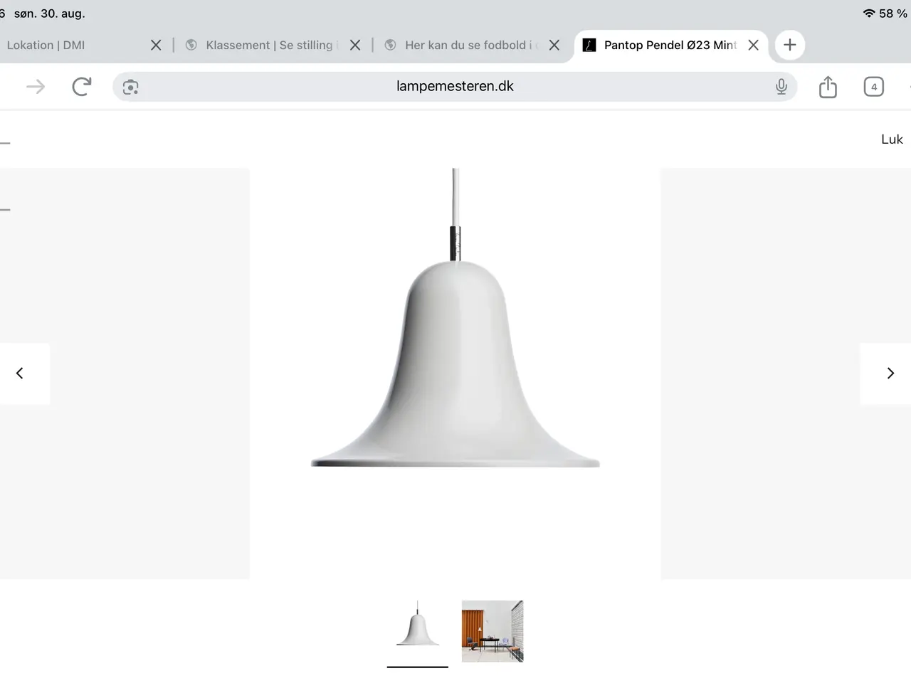 Billede 1 - VERNER PANTON PENDEL