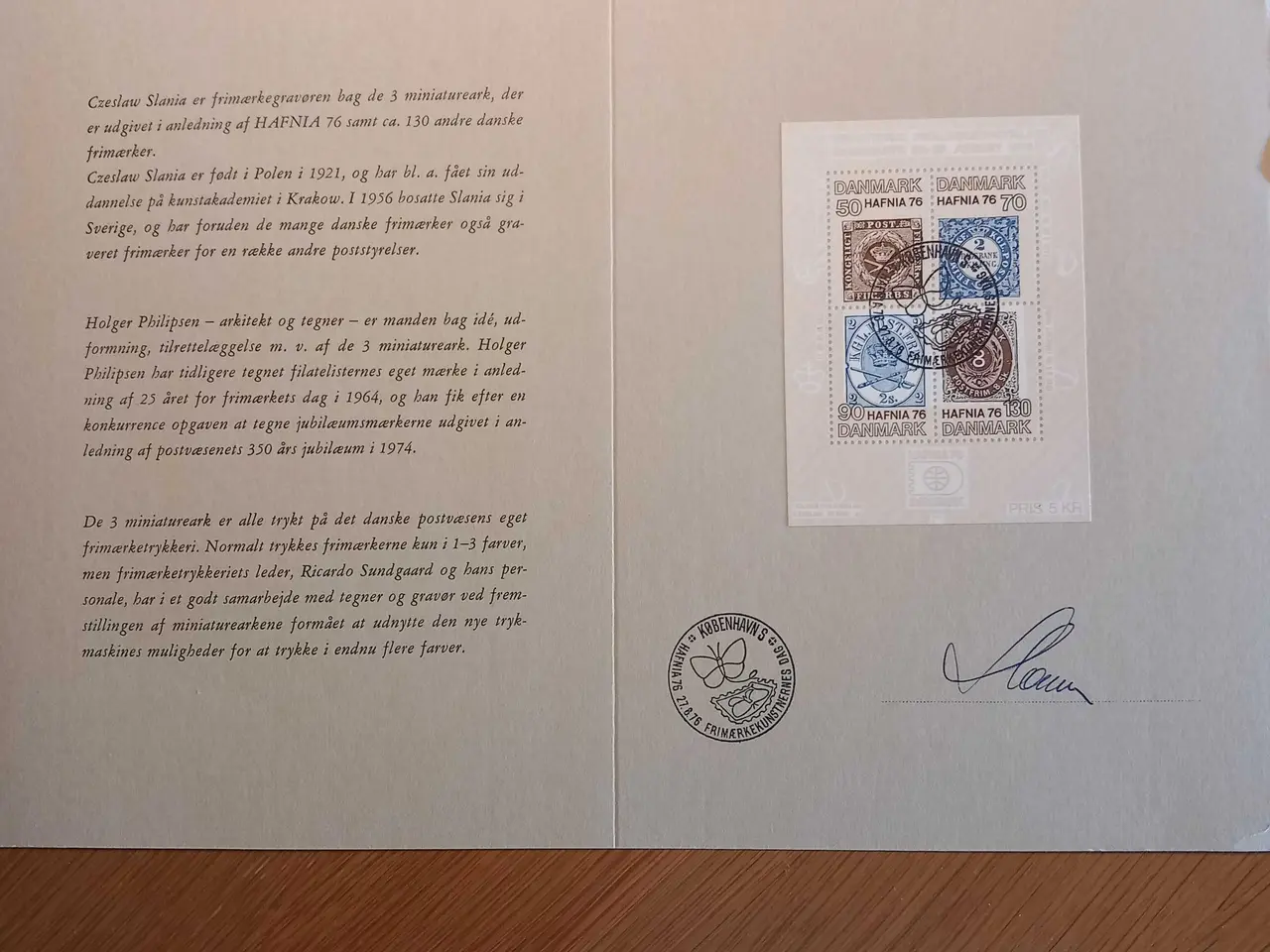Billede 1 - Signeret af Slania Hafnia 76