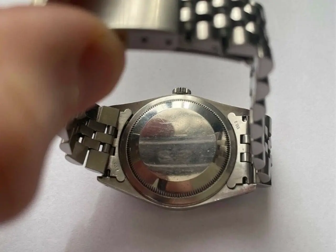 Billede 3 - Rolex Datejust 16220 – blå skive, Jubilee-lænke (1