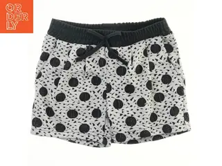 Hvide shorts med sorte prikker og elastik i taljen fra Koin (str. 110)