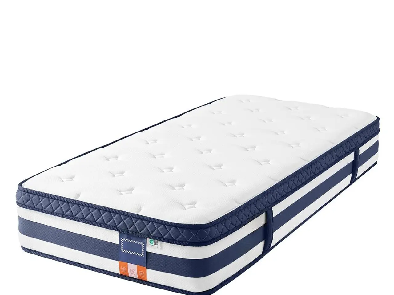 Billede 1 - Hybridmadras 90 x 200 x 25 cm med gel memory foam og pocketfjedre H3 - blå