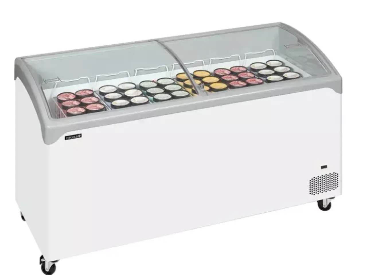 Billede 2 - Tefcold Elegant Kummefryser med Buet Glasskydelåg
