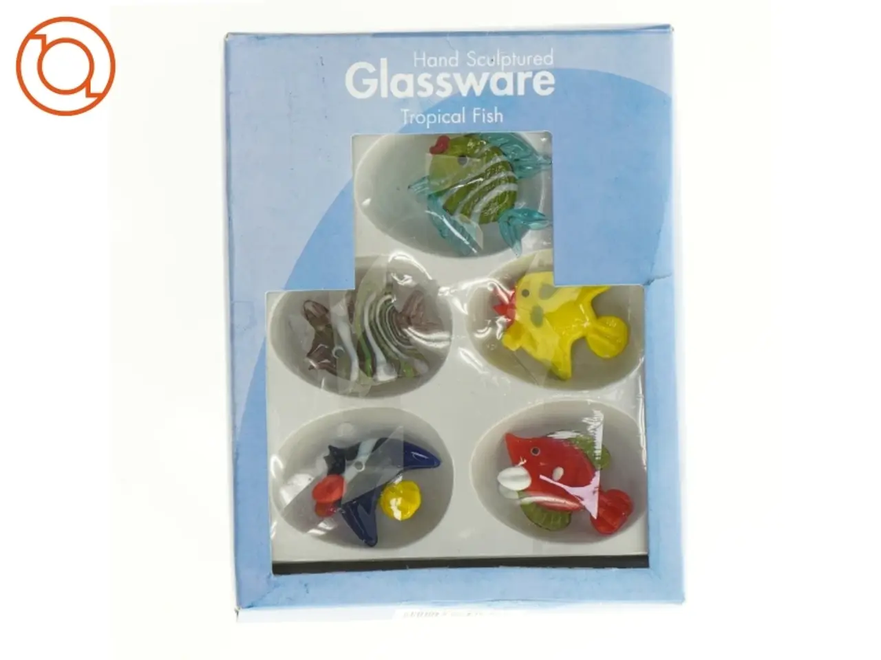 Billede 1 - 5 STK. Håndlavede Glas fisk (str. 17 x 13 cm)