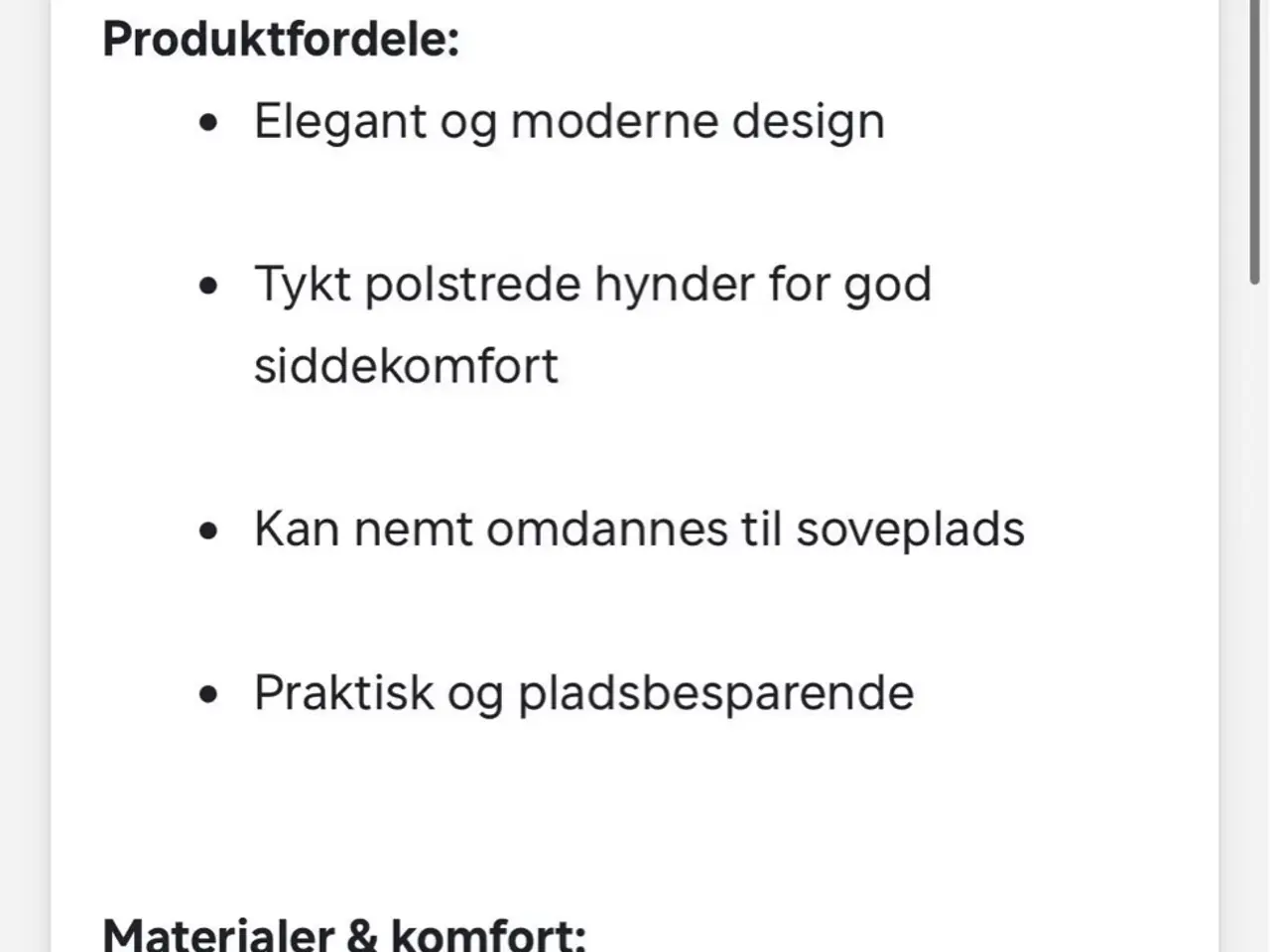 Billede 6 - Allie sovesofa fra Bilka