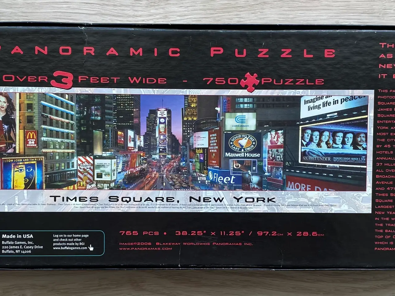 Billede 2 - Times Square, New York - Panorama 750 brikker
