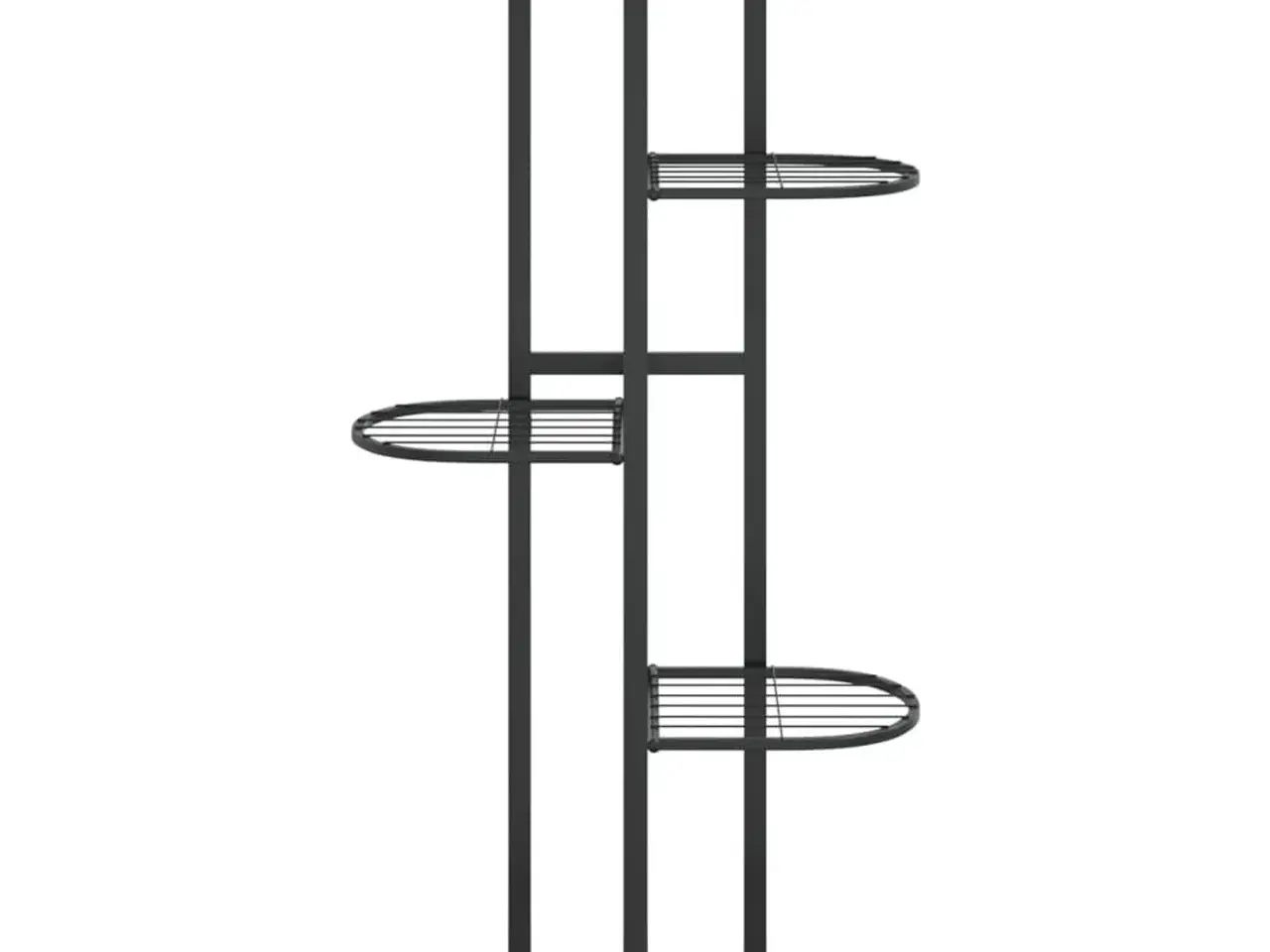 Billede 3 - Blomsterstativ i 5 niveauer - metal, sort 43×22×98 cm
